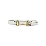 Gucci White & Gold Horsebit Leather Belt - Morely TrendsGucci Type here:)