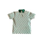 Gucci White & Green GG Monogram Polo T-Shirt - Morely TrendsGucci Type here:)