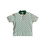 Gucci White & Green GG Monogram Polo T-Shirt - Morely TrendsGucci Type here:)