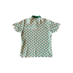 Gucci White & Green GG Monogram Polo T-Shirt - Morely TrendsGucci Type here:)