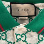 Gucci White & Green GG Monogram Polo T-Shirt - Morely TrendsGucci Type here:)