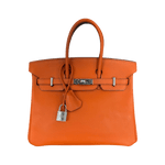 Hermes Orange Epsom & Palladium Hardware Birkin 25 - Morely TrendsHermes Type here:)