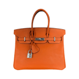 Hermes Orange Epsom & Palladium Hardware Birkin 25 - Morely TrendsHermes Type here:)