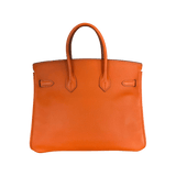 Hermes Orange Epsom & Palladium Hardware Birkin 25 - Morely TrendsHermes Type here:)