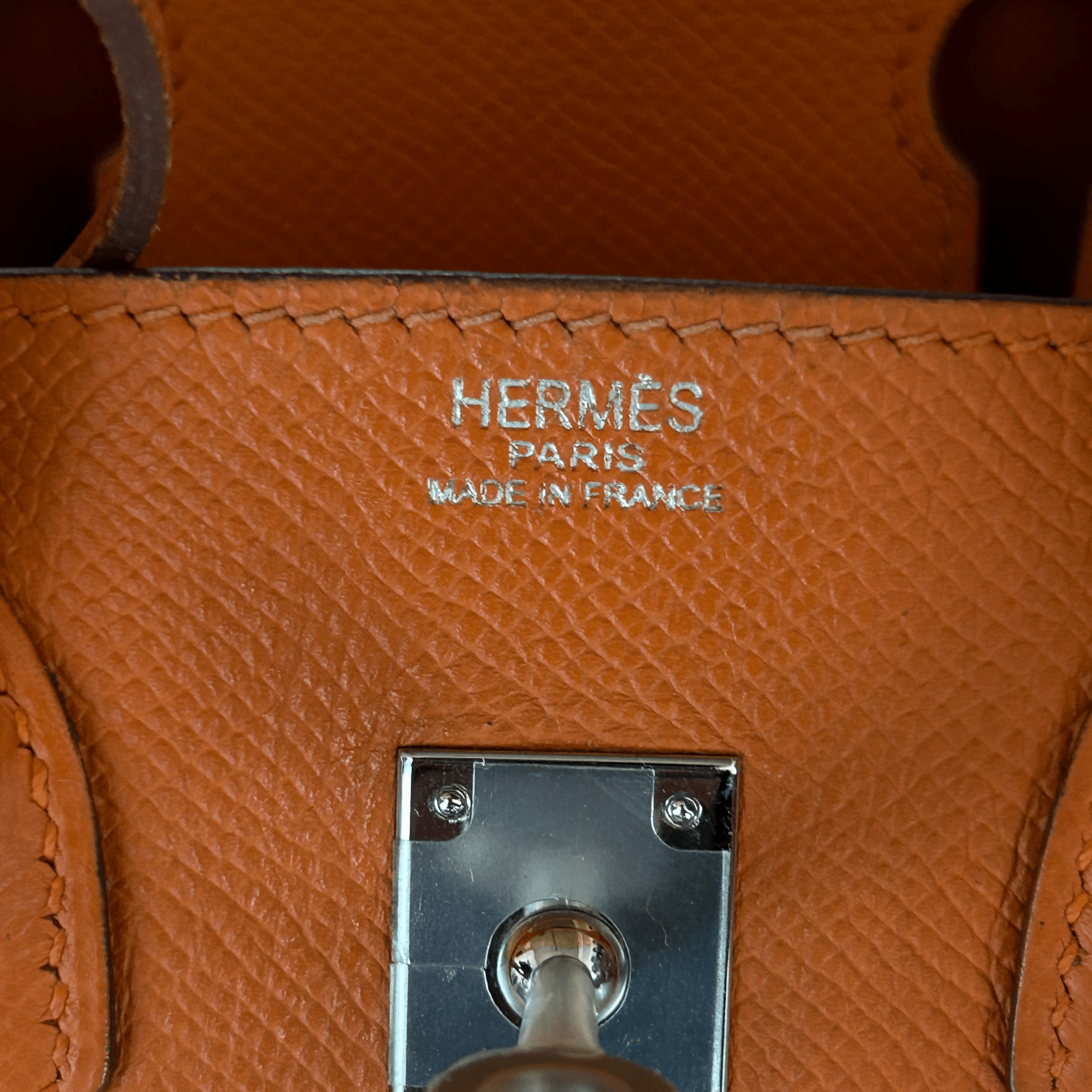 Hermes Orange Epsom & Palladium Hardware Birkin 25 - Morely TrendsHermes Type here:)