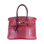 Hermes Red Crocodile & Gold Hardware Birkin 30 - Morely TrendsHermes Type here:)