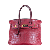 Hermes Red Crocodile & Gold Hardware Birkin 30 - Morely TrendsHermes Type here:)