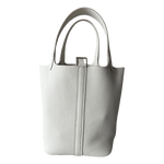 Hermes White Clemence Picotin 18 - Morely TrendsHermes Type here:)