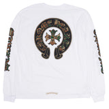 Chrome Hearts Camouflage Cemetery Cross Logo Long Sleeve T-Shirt Size Small