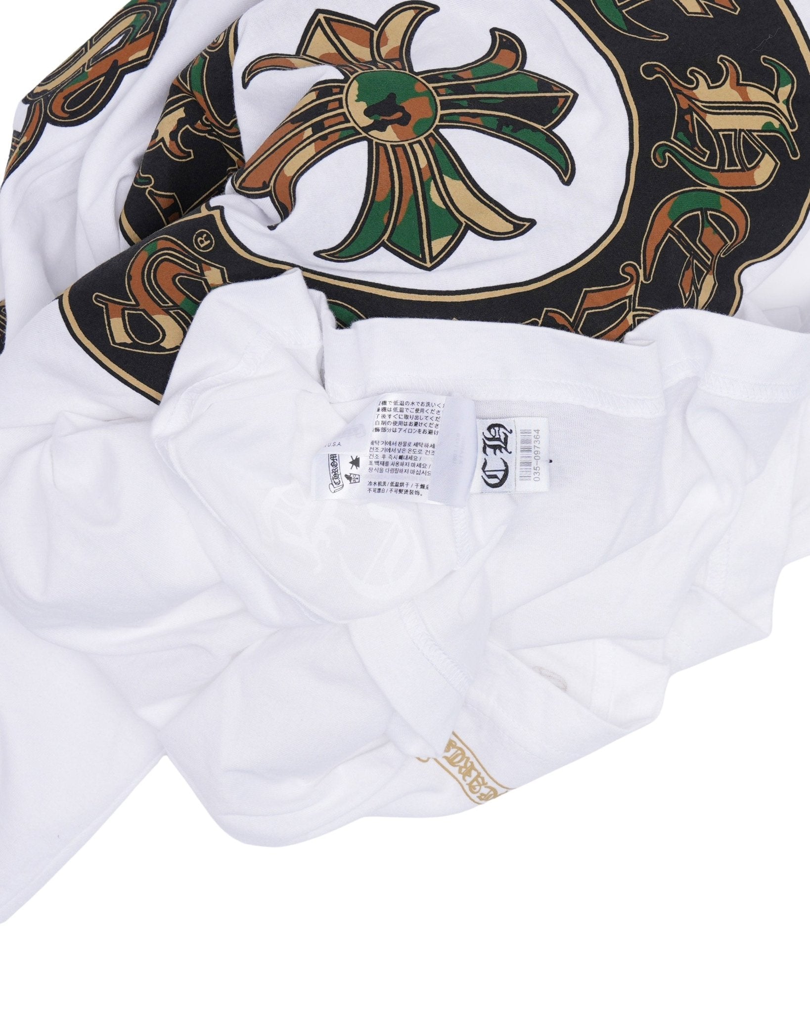 Chrome Hearts Camouflage Cemetery Cross Logo Long Sleeve T-Shirt Size Small - Morely TrendsMorely Trends Type here:)