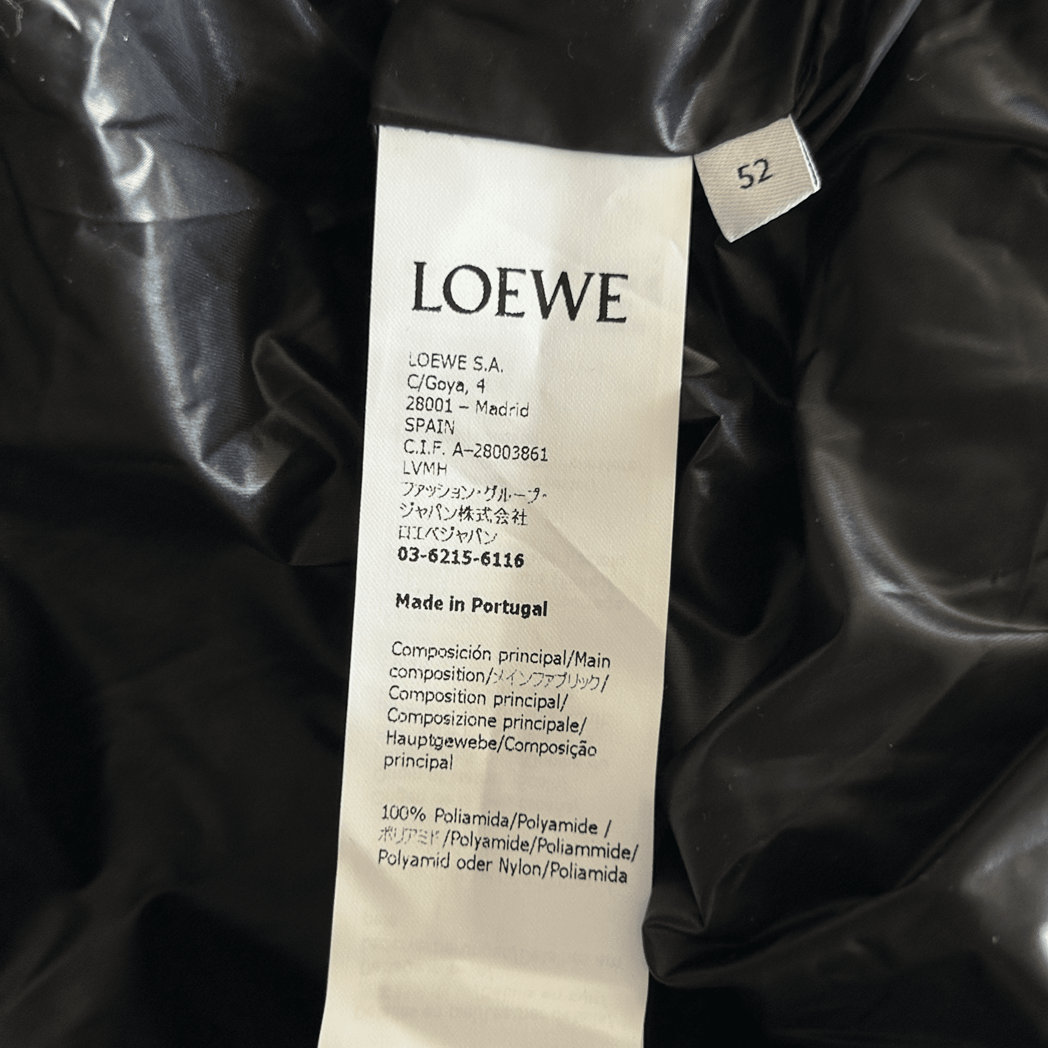 Loewe Black Anagram Padded Jacket - Morely TrendsLoewe Type here:)