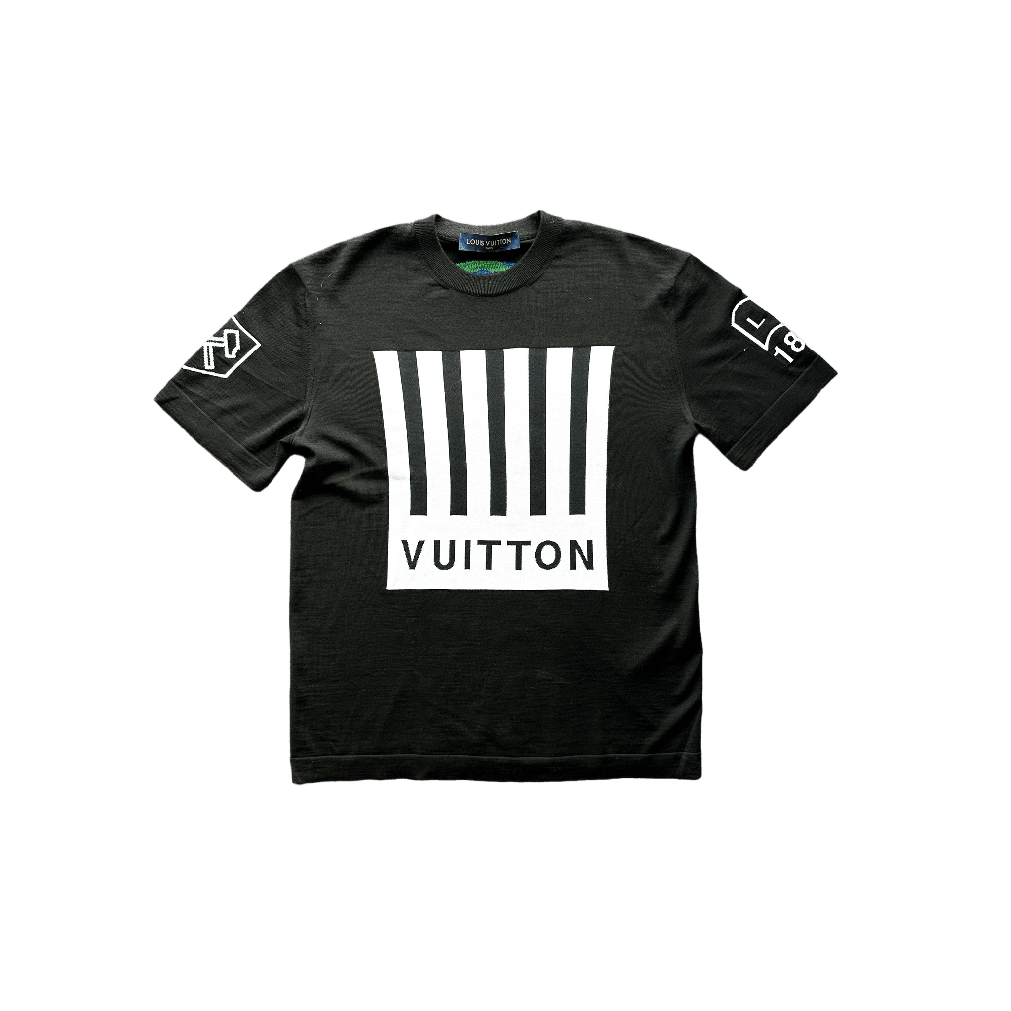 Louis Vuitton Black Barcode & Earth T-Shirt - Morely TrendsLouis Vuitton Type here:)
