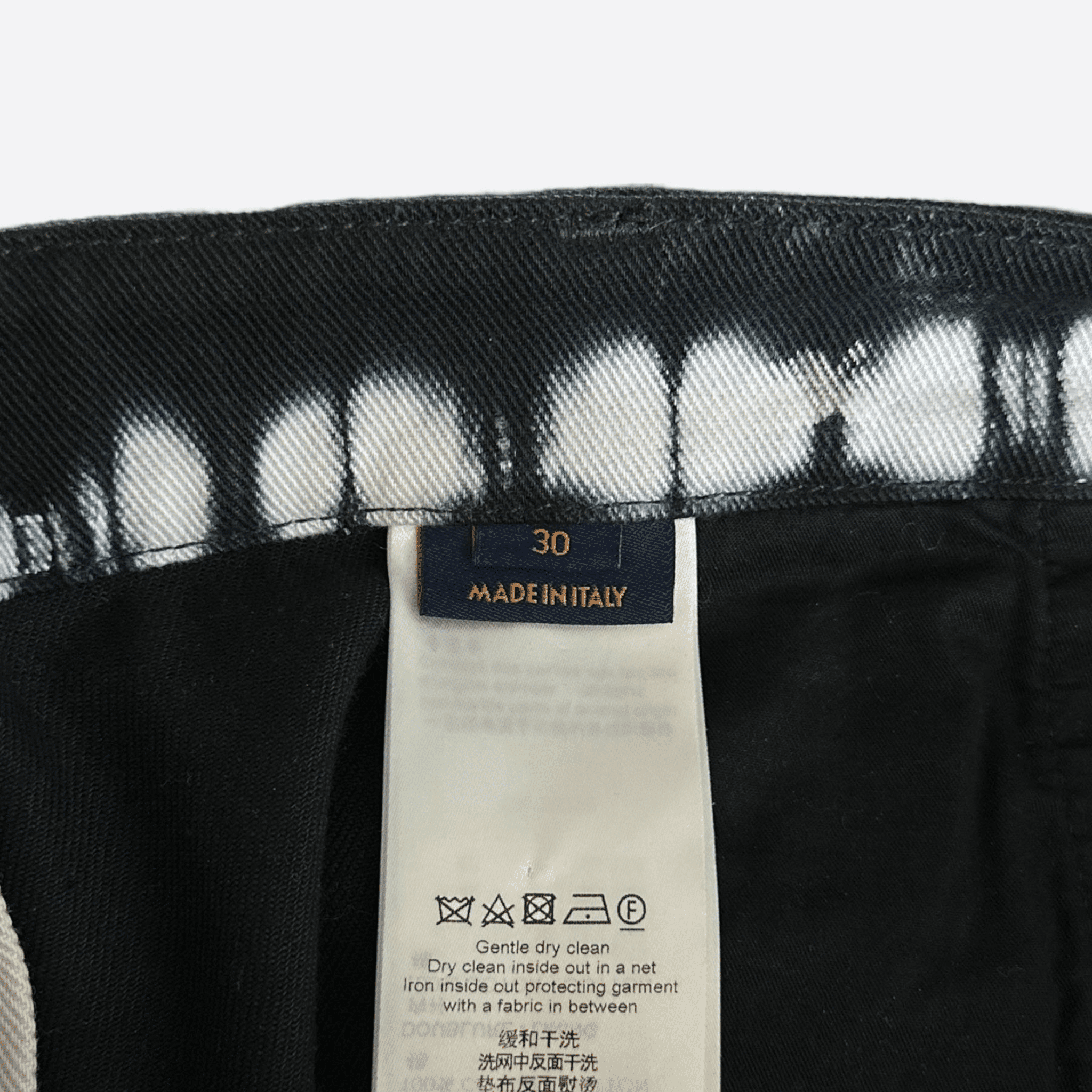 Louis Vuitton Black & Cream Tie - Dye Monogram Carpenter Pants - Morely TrendsLouis Vuitton Type here:)