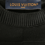 Louis Vuitton Black Damier Stitch Pin Logo Sweater - Morely TrendsLouis Vuitton Type here:)