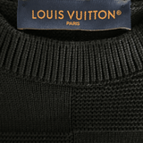 Louis Vuitton Black Damier Stitch Pin Logo Sweater - Morely TrendsLouis Vuitton Type here:)