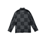 Louis Vuitton Black Damier Wool Cardigan - Morely TrendsLouis Vuitton Type here:)