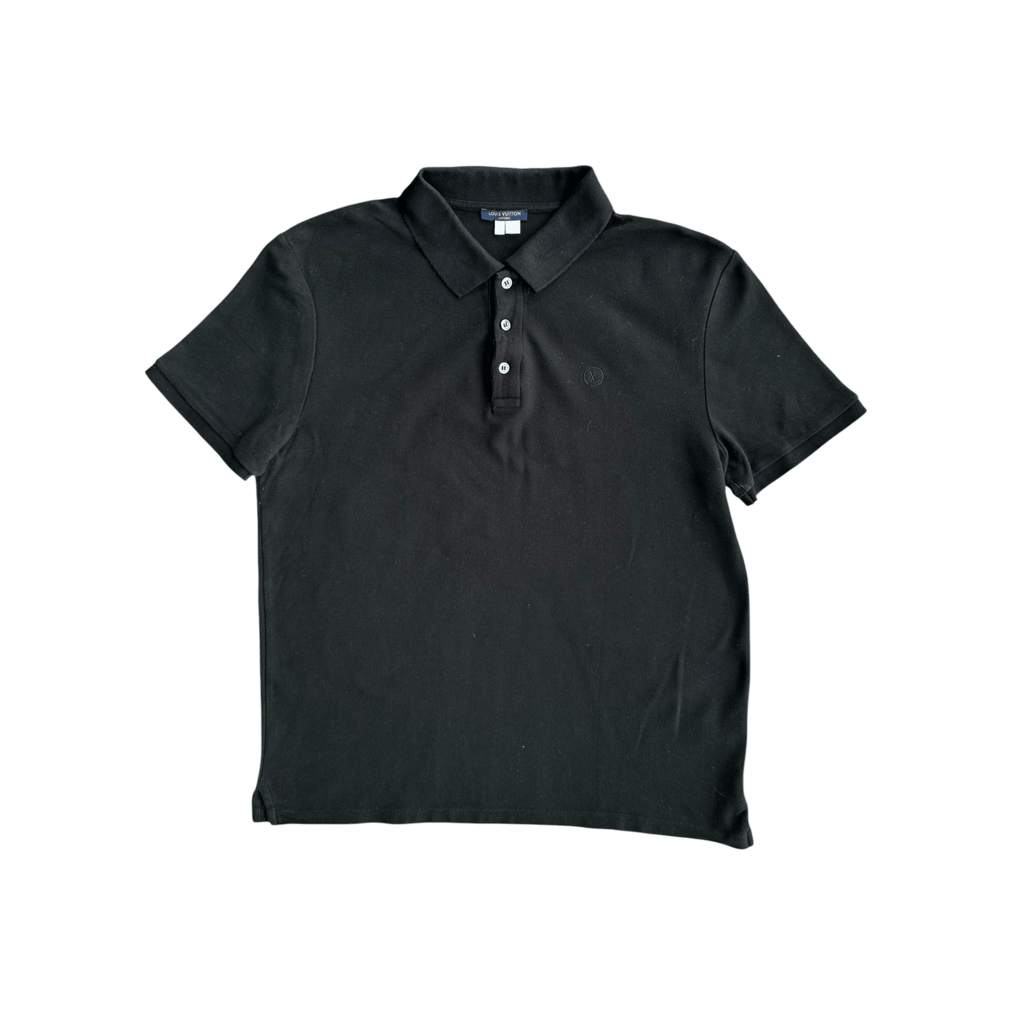 Louis Vuitton Black Embroidered Logo Polo T-Shirt - Morely TrendsLouis Vuitton Type here:)