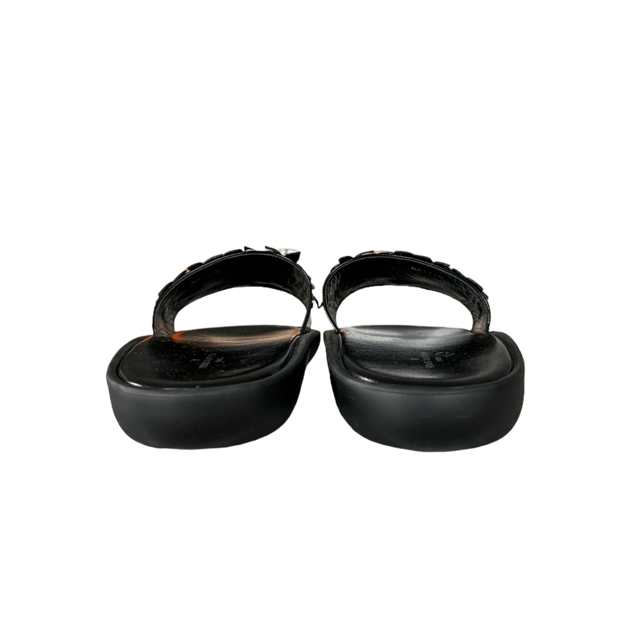 Louis Vuitton Black & Gold Sunbath Flower Women's Slides - Morely TrendsLouis Vuitton Type here:)