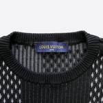Louis Vuitton Black & Grey Distorted Giant Damier Sweater - Morely TrendsLouis Vuitton Type here:)