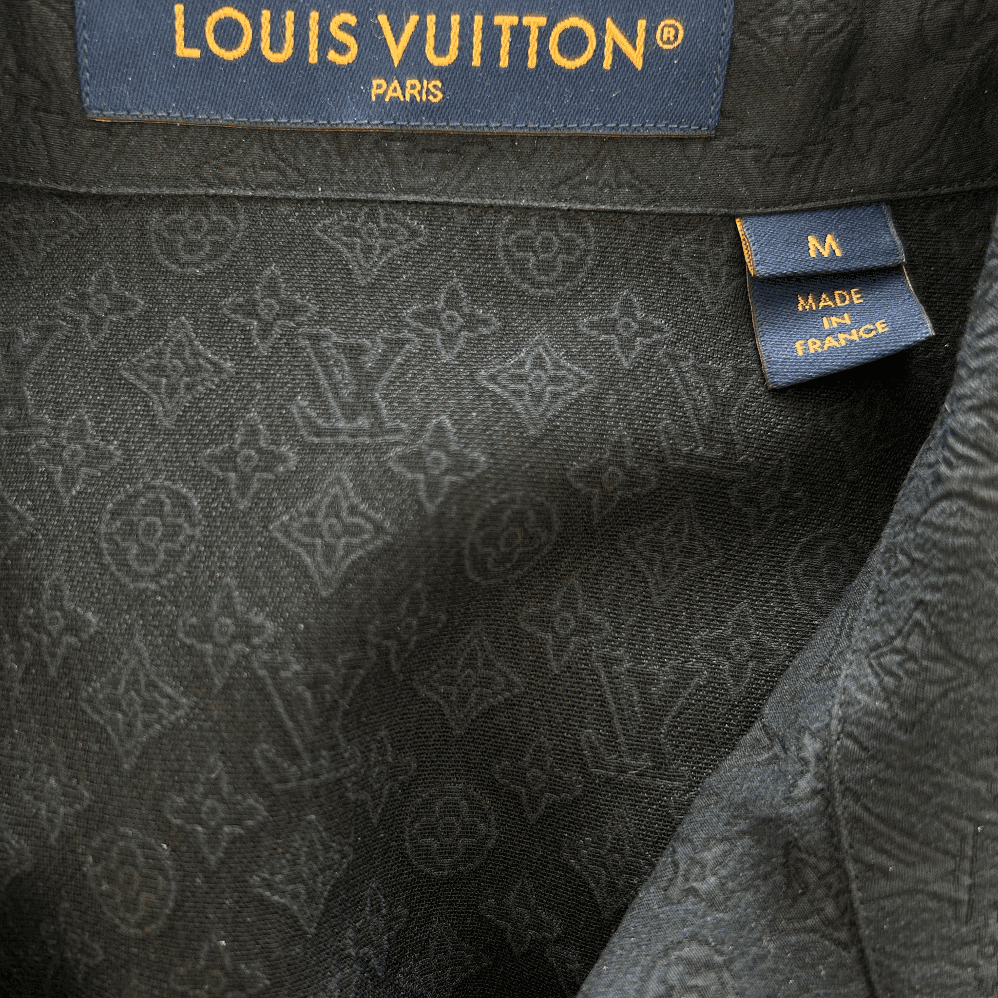 Louis Vuitton Black Mini Monogram Silk Button Up Shirt - Morely TrendsLouis Vuitton Type here:)