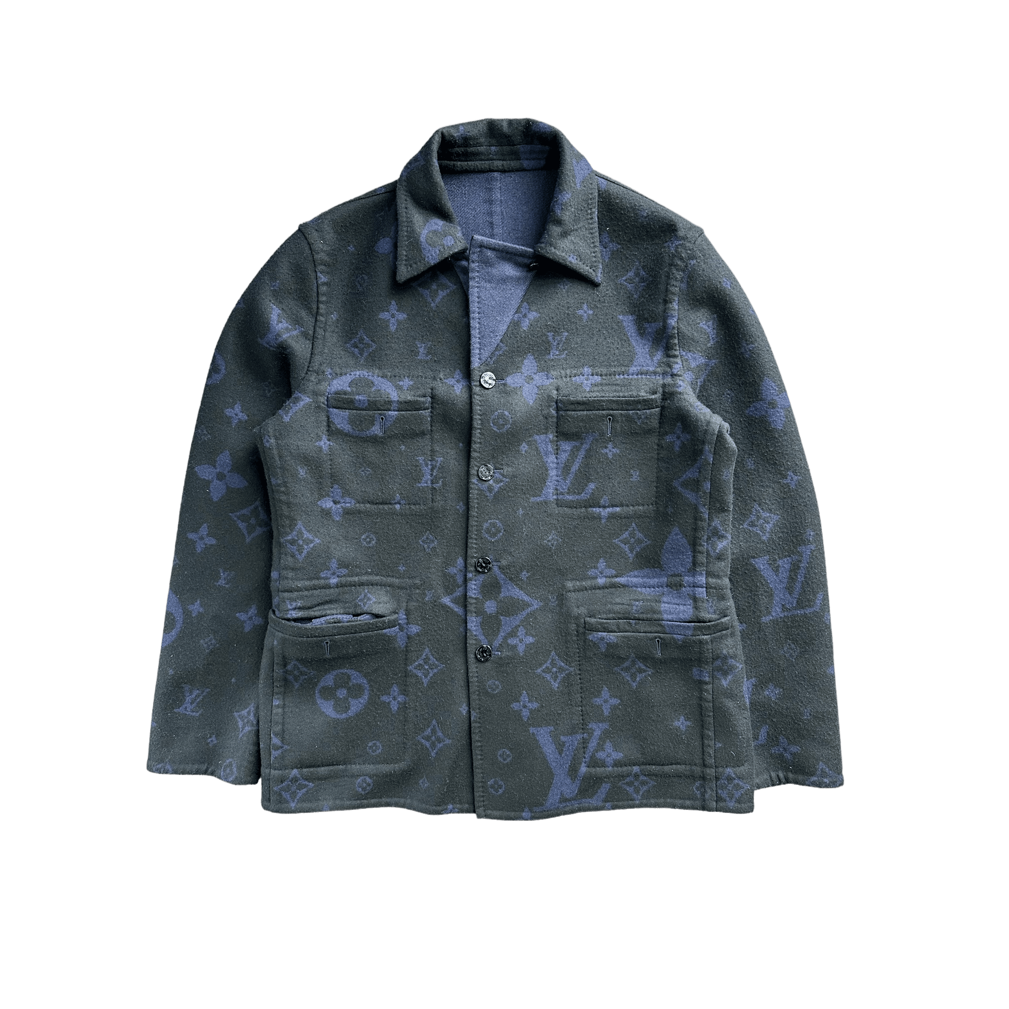 Louis Vuitton Black & Purple Monogram Reversible Coat - Morely TrendsLouis Vuitton Type here:)