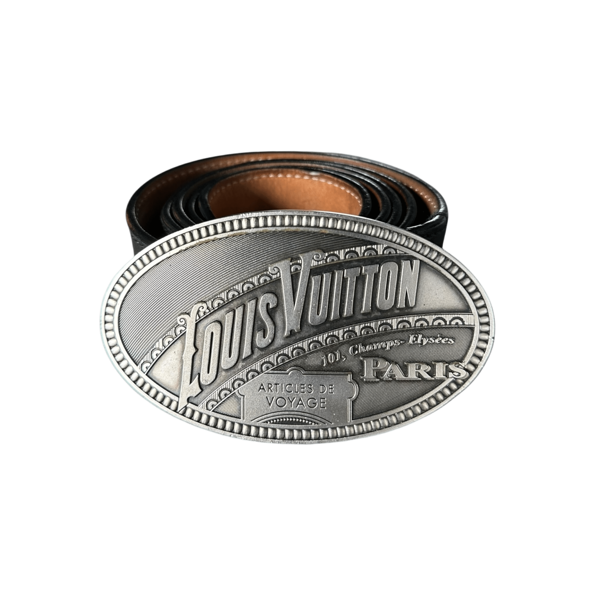 Louis Vuitton Black & Silver El Dorado Oval Belt - Morely TrendsLouis Vuitton Type here:)