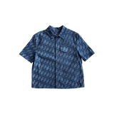 Louis Vuitton Blue Checkered Short Sleeve Button Up Shirt - Morely TrendsLouis Vuitton Type here:)