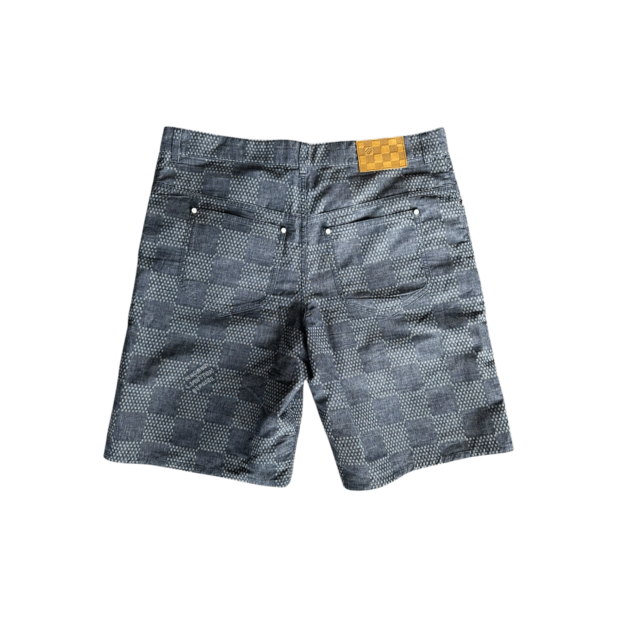 Louis Vuitton Blue Damier Denim Shorts - Morely TrendsLouis Vuitton Type here:)