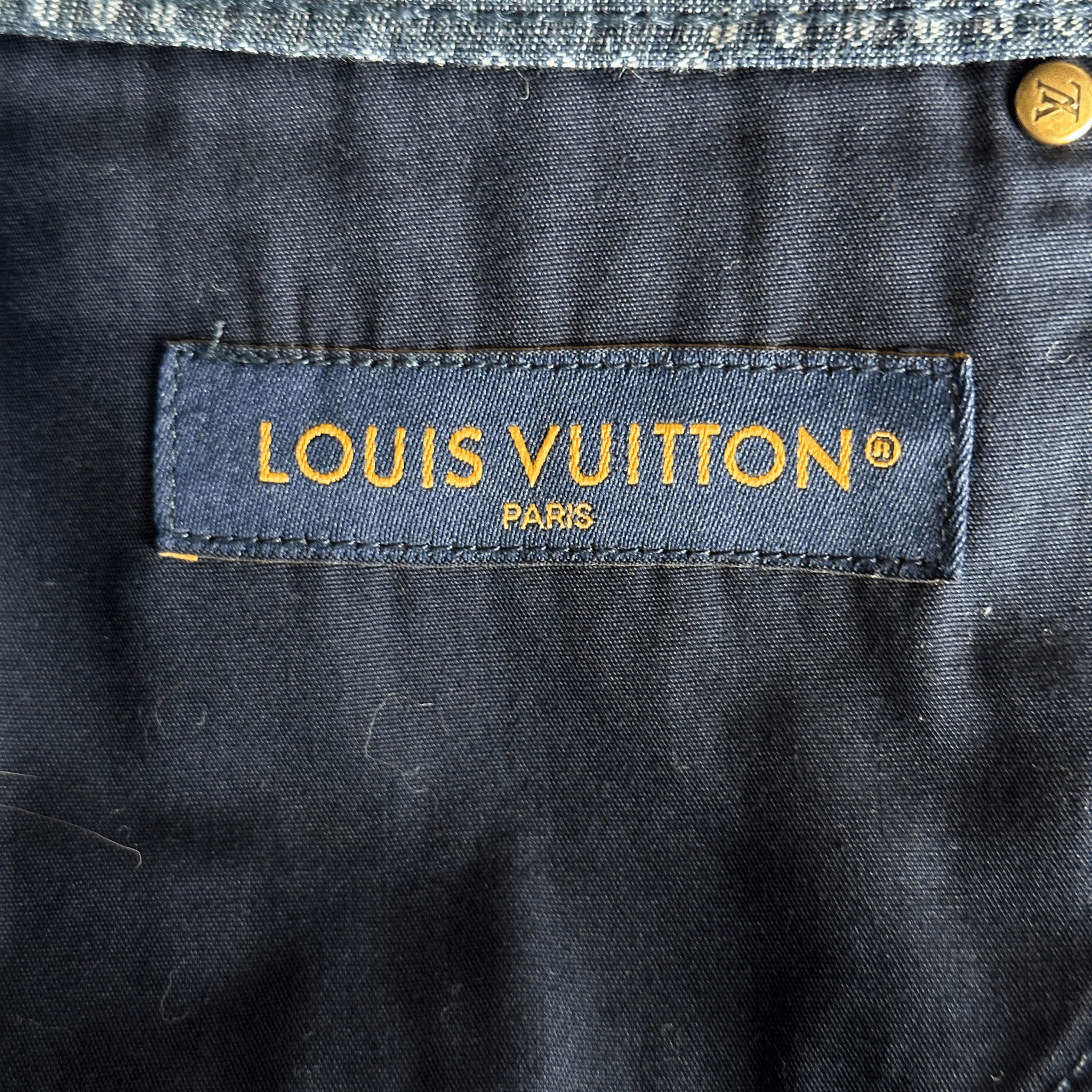 Louis Vuitton Blue Damier Denim Shorts - Morely TrendsLouis Vuitton Type here:)