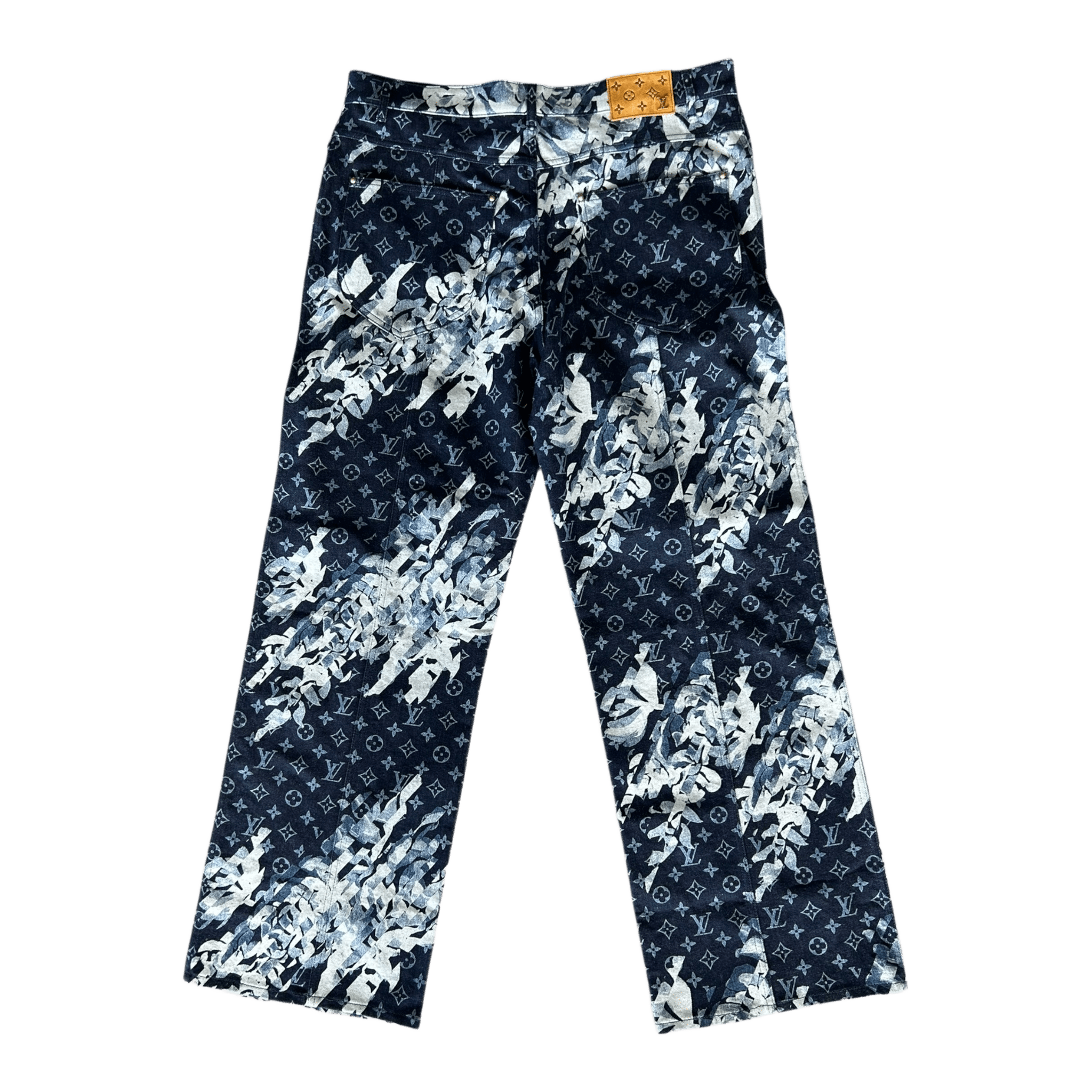 Louis Vuitton Blue Floral Monogram Jeans - Morely TrendsLouis Vuitton Type here:)