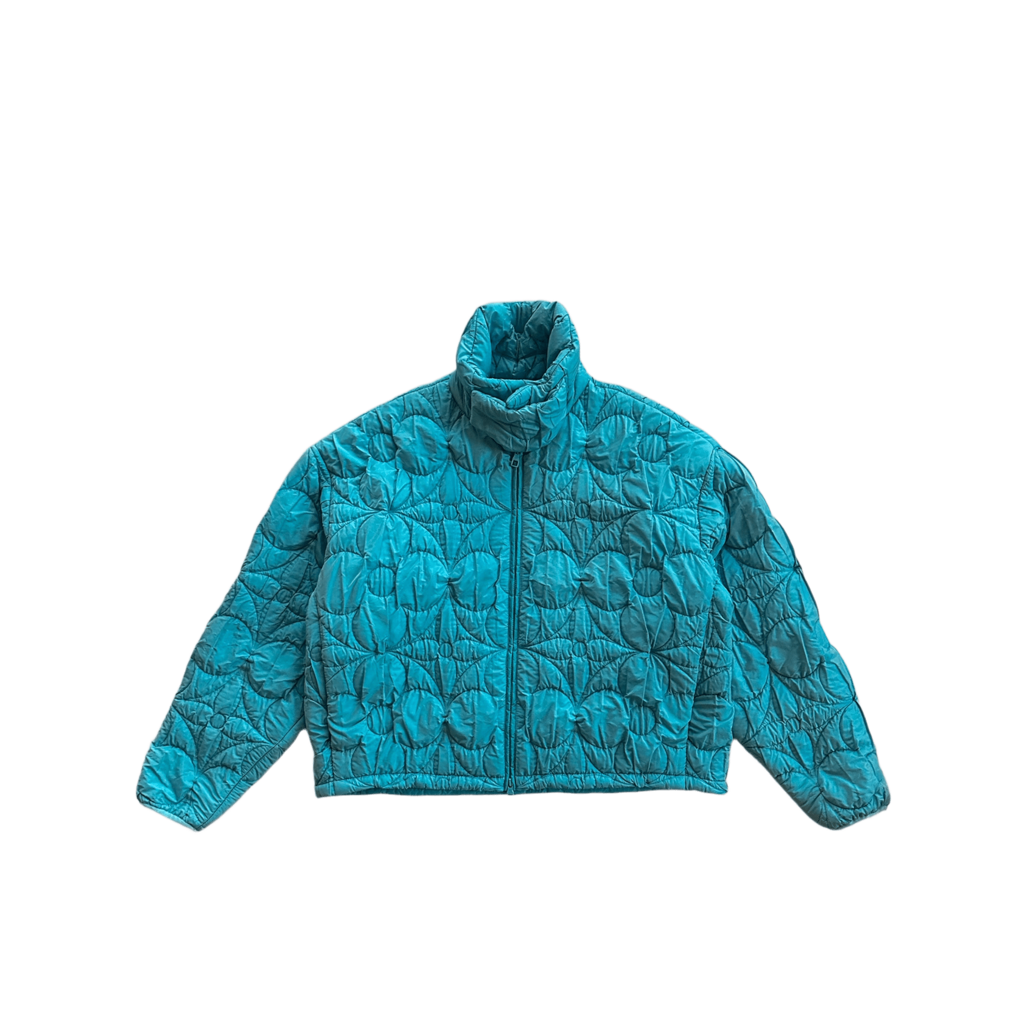 Louis Vuitton Blue Flower Monogram Puffer Jacket - Morely TrendsLouis Vuitton Type here:)