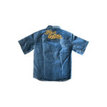 Louis Vuitton Blue & Gold Embroidered Denim Shirt - Morely TrendsLouis Vuitton Type here:)