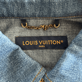 Louis Vuitton Blue & Gold Embroidered Denim Shirt - Morely TrendsLouis Vuitton Type here:)