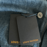 Louis Vuitton Blue & Gold Embroidered Denim Shirt - Morely TrendsLouis Vuitton Type here:)