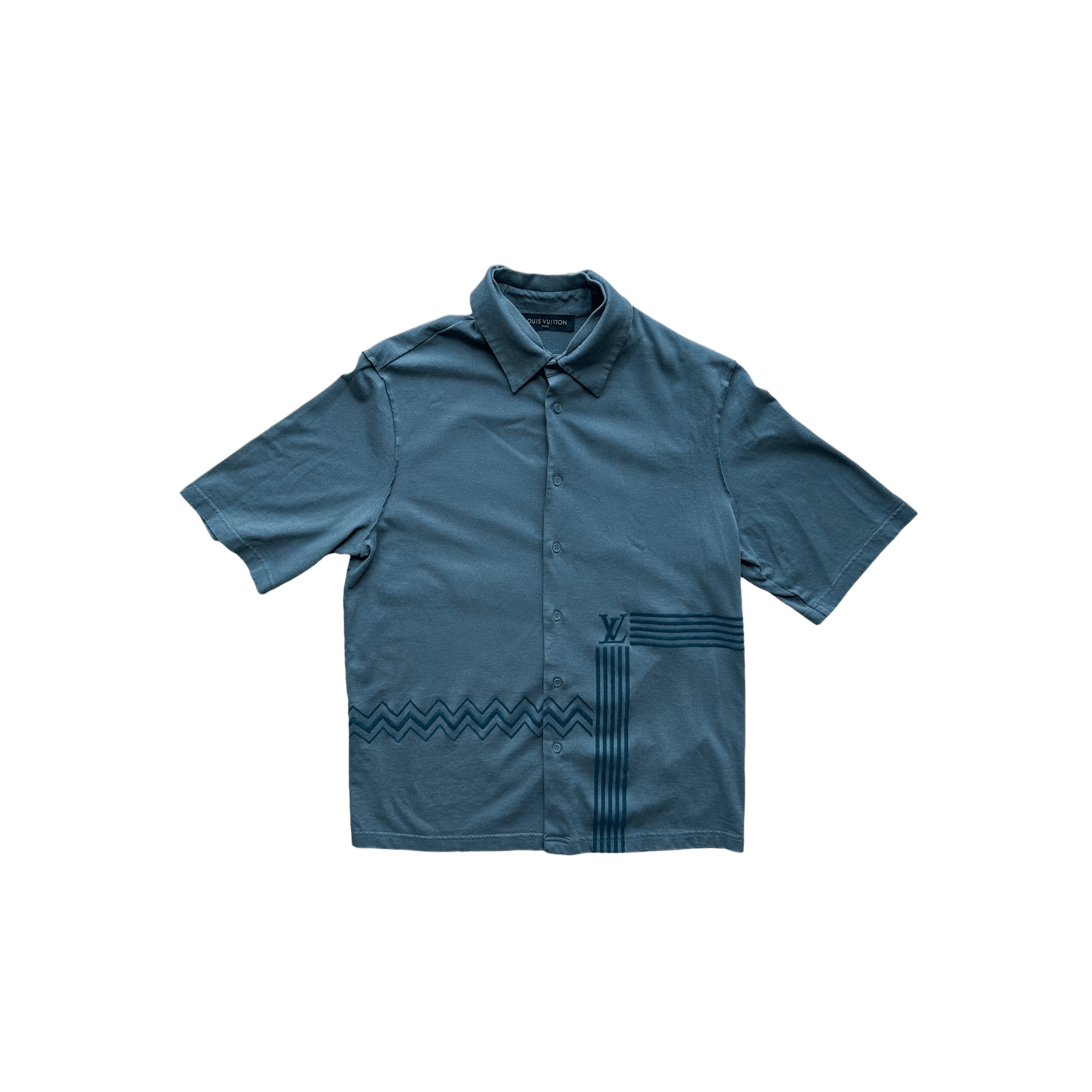 Louis Vuitton Blue Karakoram Button Up Shirt - Morely TrendsLouis Vuitton Type here:)