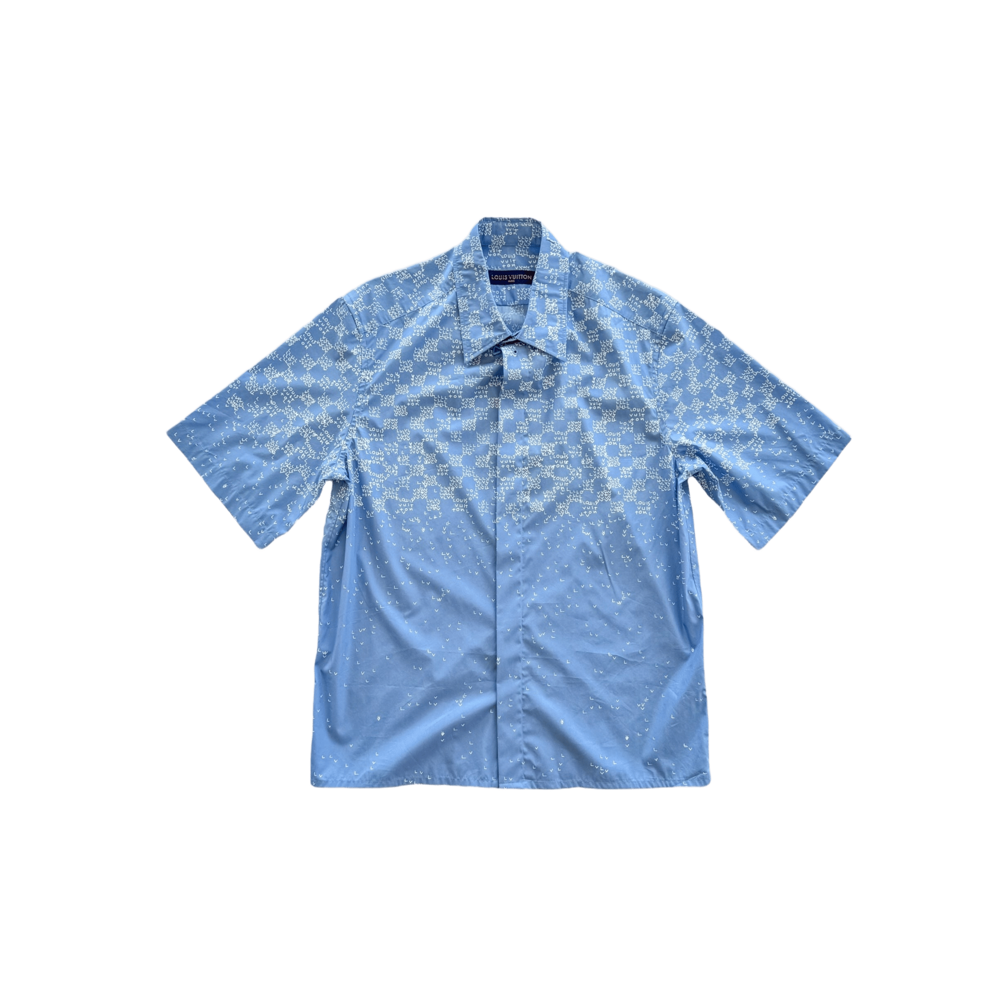 Louis Vuitton Blue LV Spread Damier Button Up Shirt - Morely TrendsLouis Vuitton Type here:)