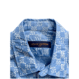 Louis Vuitton Blue LV Spread Damier Button Up Shirt - Morely TrendsLouis Vuitton Type here:)