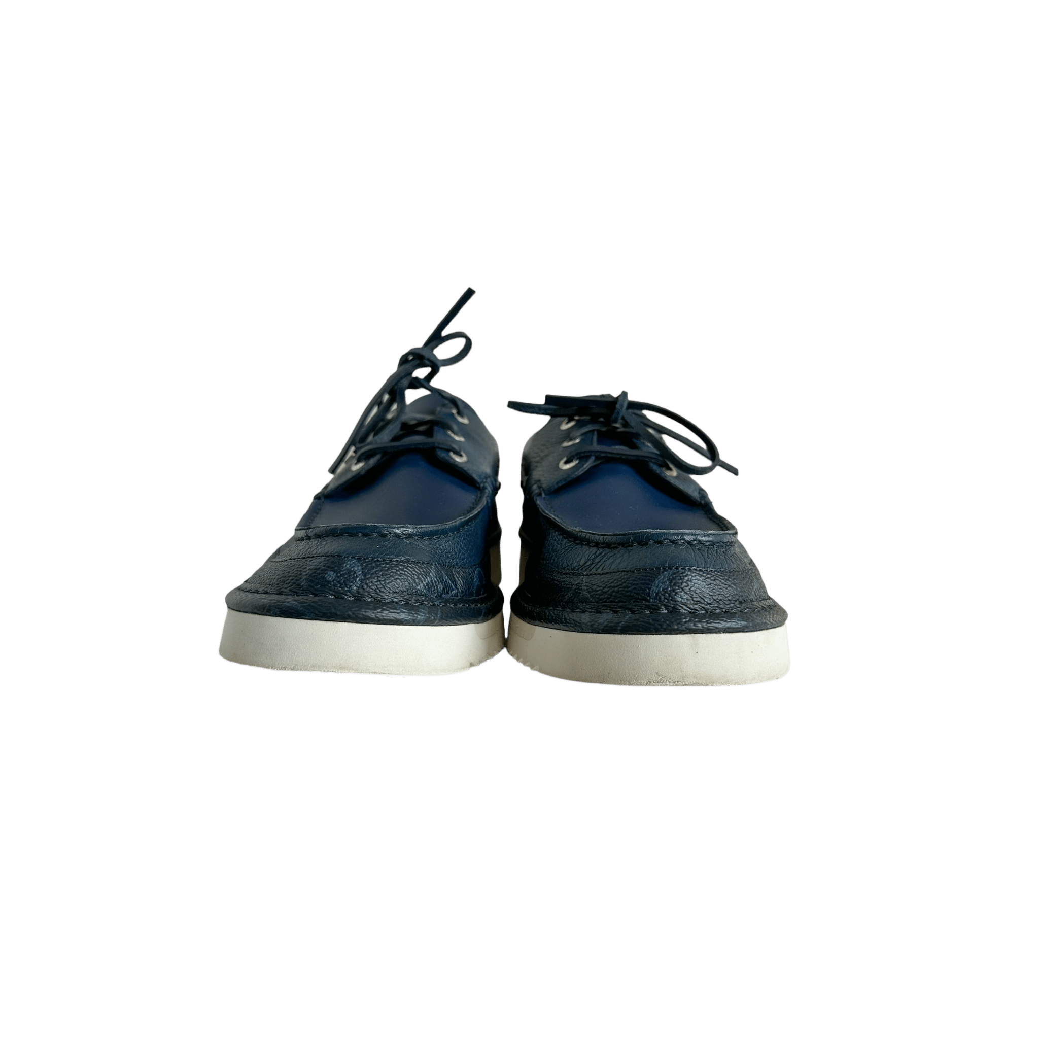 Louis Vuitton Blue Monogram Boat Shoes - Morely TrendsLouis Vuitton Type here:)
