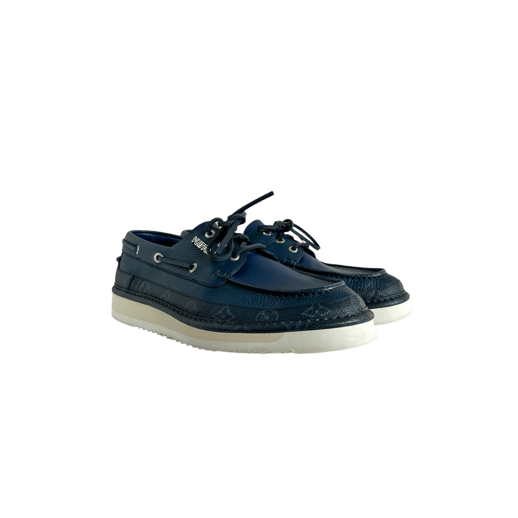 Louis Vuitton Blue Monogram Boat Shoes - Morely TrendsLouis Vuitton Type here:)