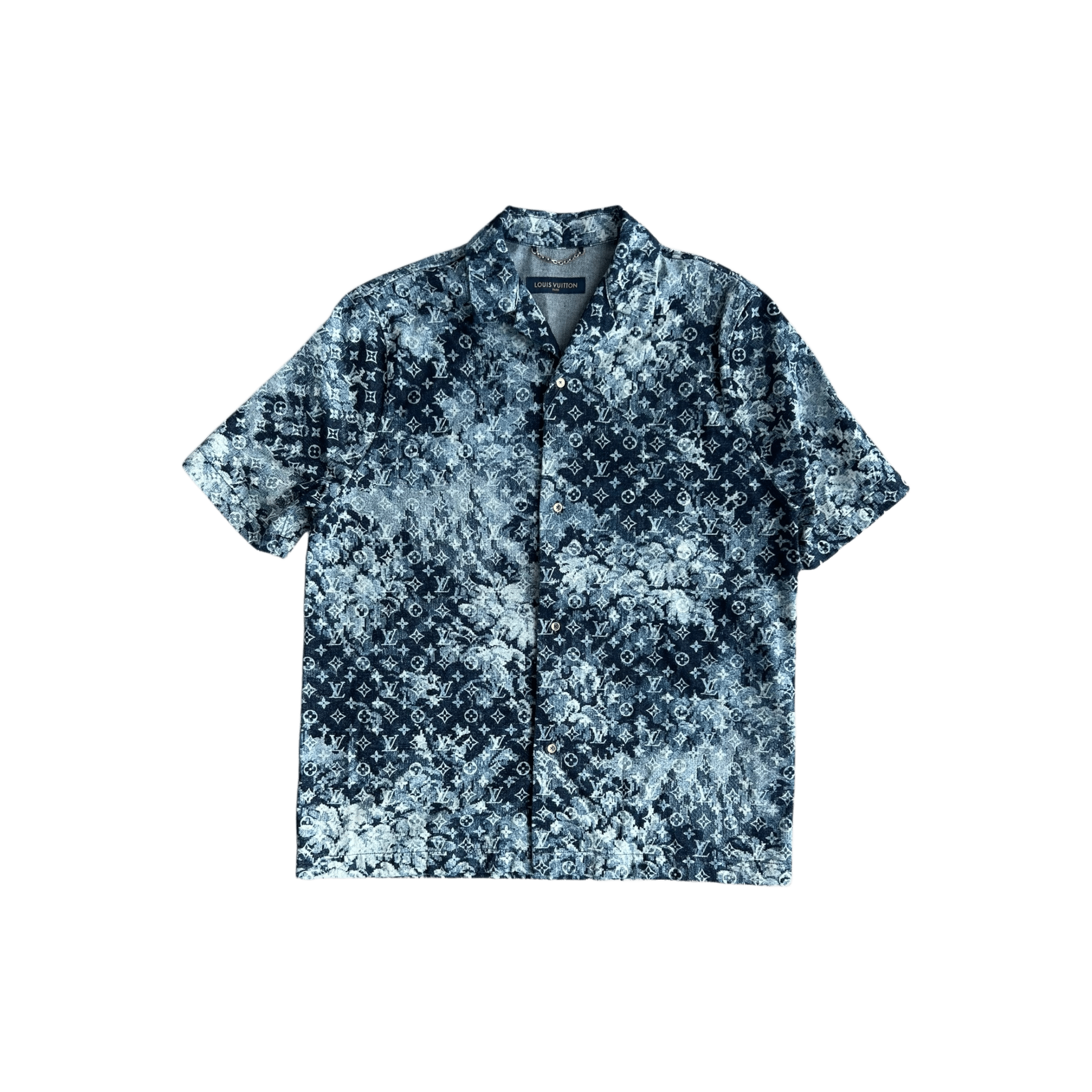 Louis Vuitton Blue Tapestry Monogram Button Up Shirt - Morely TrendsLouis Vuitton Type here:)