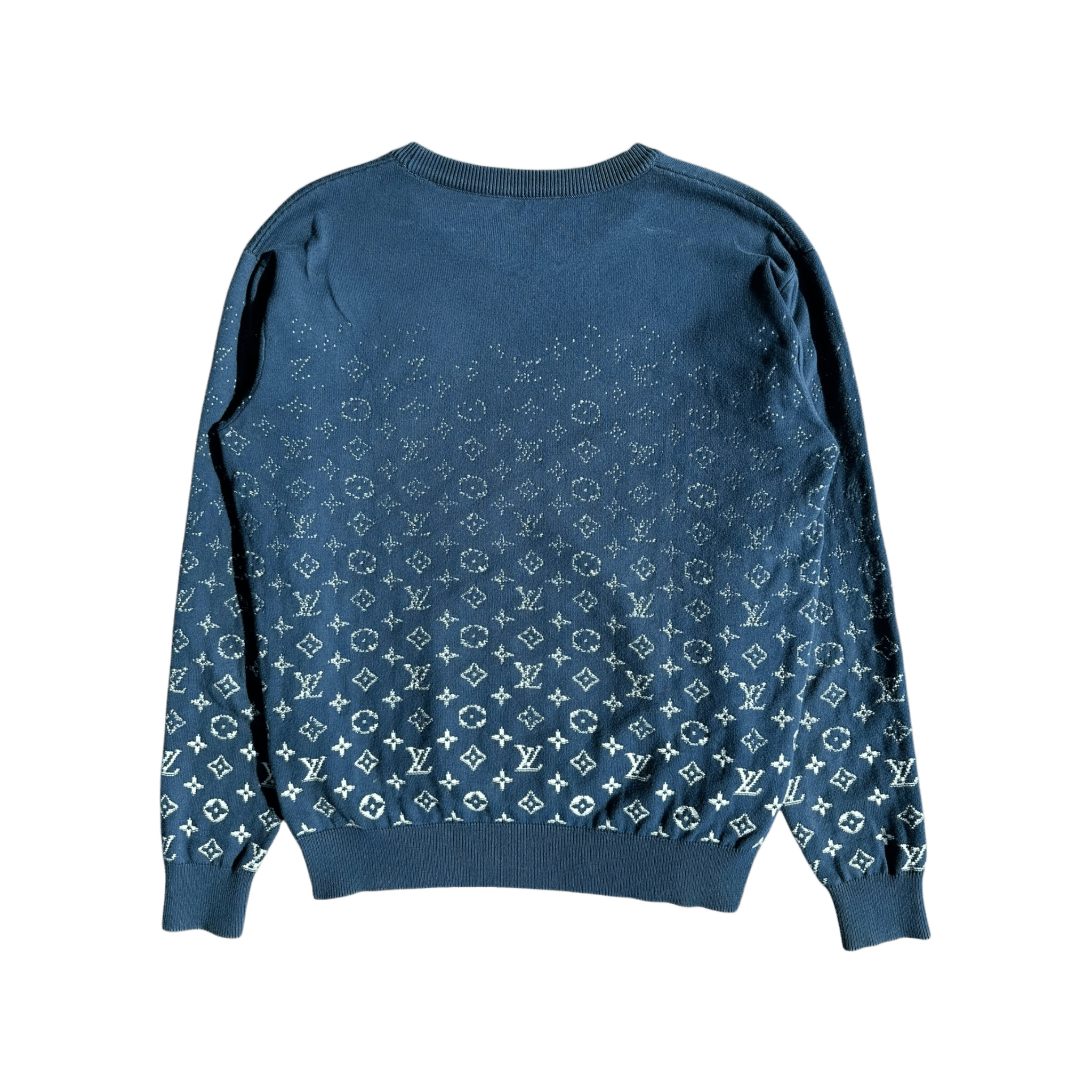 Louis Vuitton Blue & White Gradient Monogram Sweater - Morely TrendsLouis Vuitton Type here:)