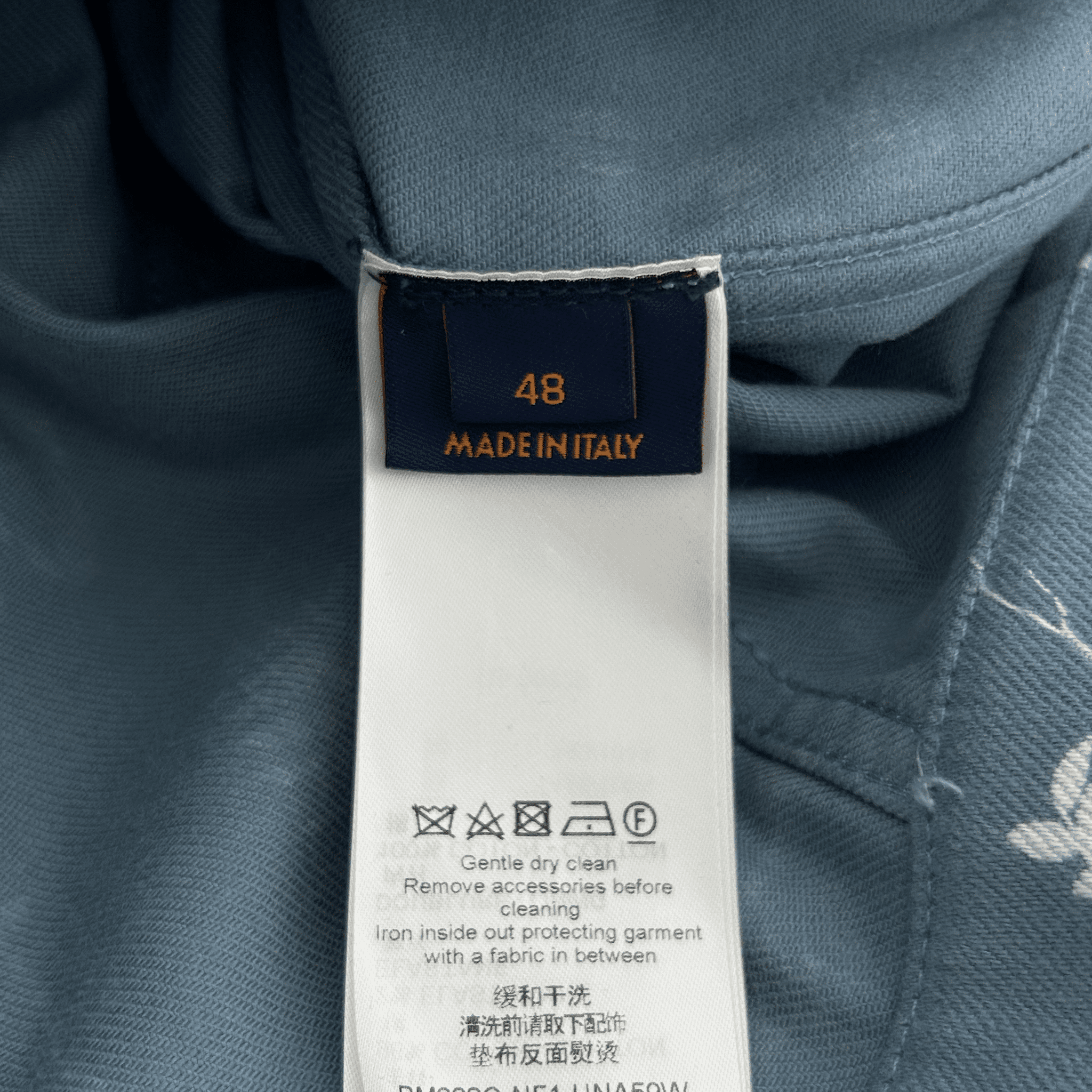 Louis Vuitton Blue & White LV Leaf Denim Jacket - Morely TrendsLouis Vuitton Type here:)