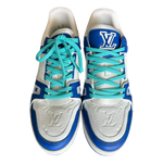 Louis Vuitton Blue & White Monogram Trainers - Morely TrendsLouis Vuitton Type here:)