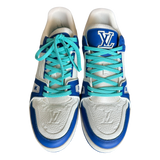 Louis Vuitton Blue & White Monogram Trainers - Morely TrendsLouis Vuitton Type here:)