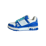 Louis Vuitton Blue & White Monogram Trainers - Morely TrendsLouis Vuitton Type here:)