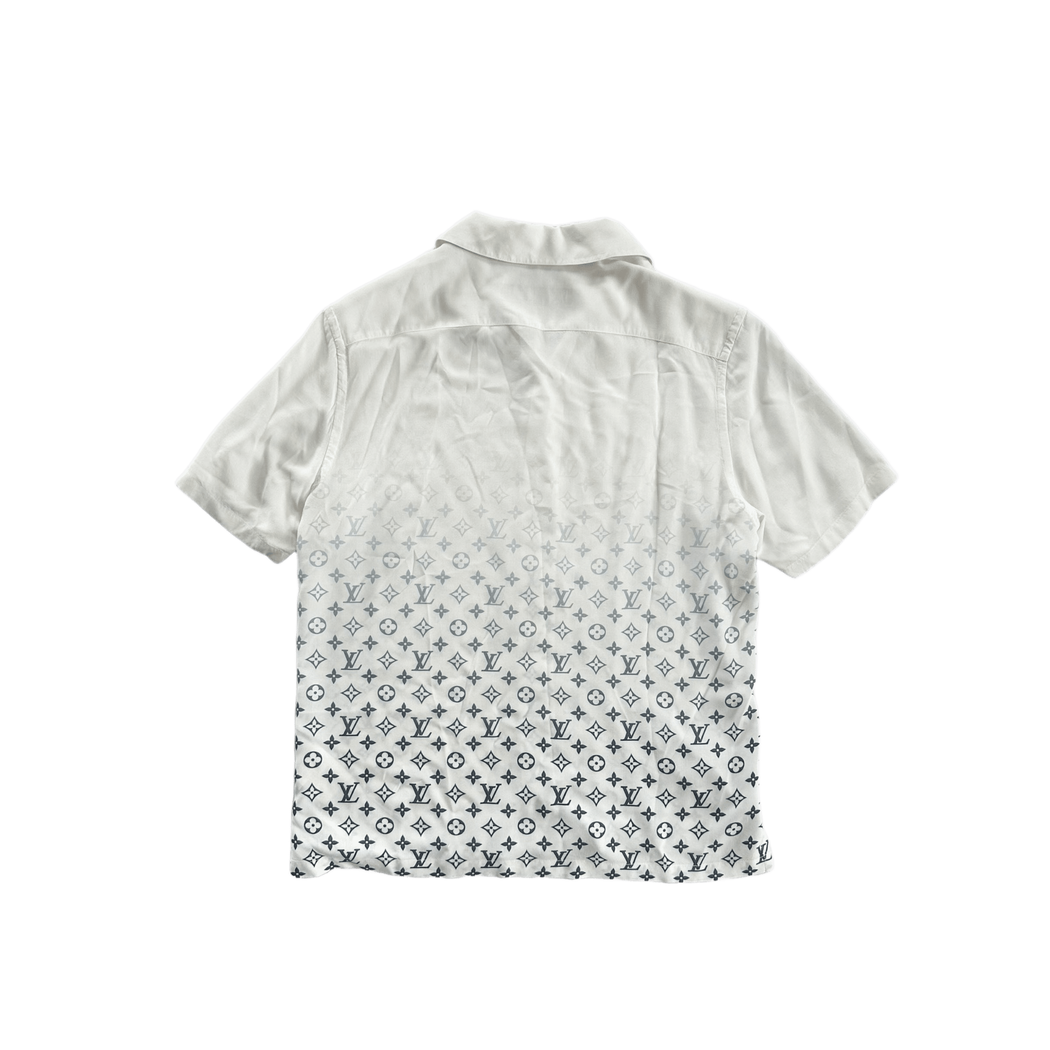 Louis Vuitton Fragment White & Black Gradient Button Up Shirt - Morely TrendsLouis Vuitton Type here:)
