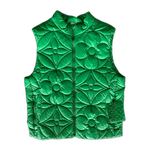 Louis Vuitton Green Flower Monogram Puffer Vest - Morely TrendsLouis Vuitton Type here:)