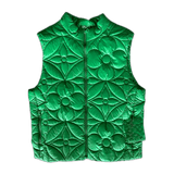 Louis Vuitton Green Flower Monogram Puffer Vest - Morely TrendsLouis Vuitton Type here:)