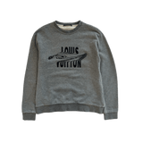 Louis Vuitton Grey Distorted Logo Sweater - Morely TrendsLouis Vuitton Type here:)