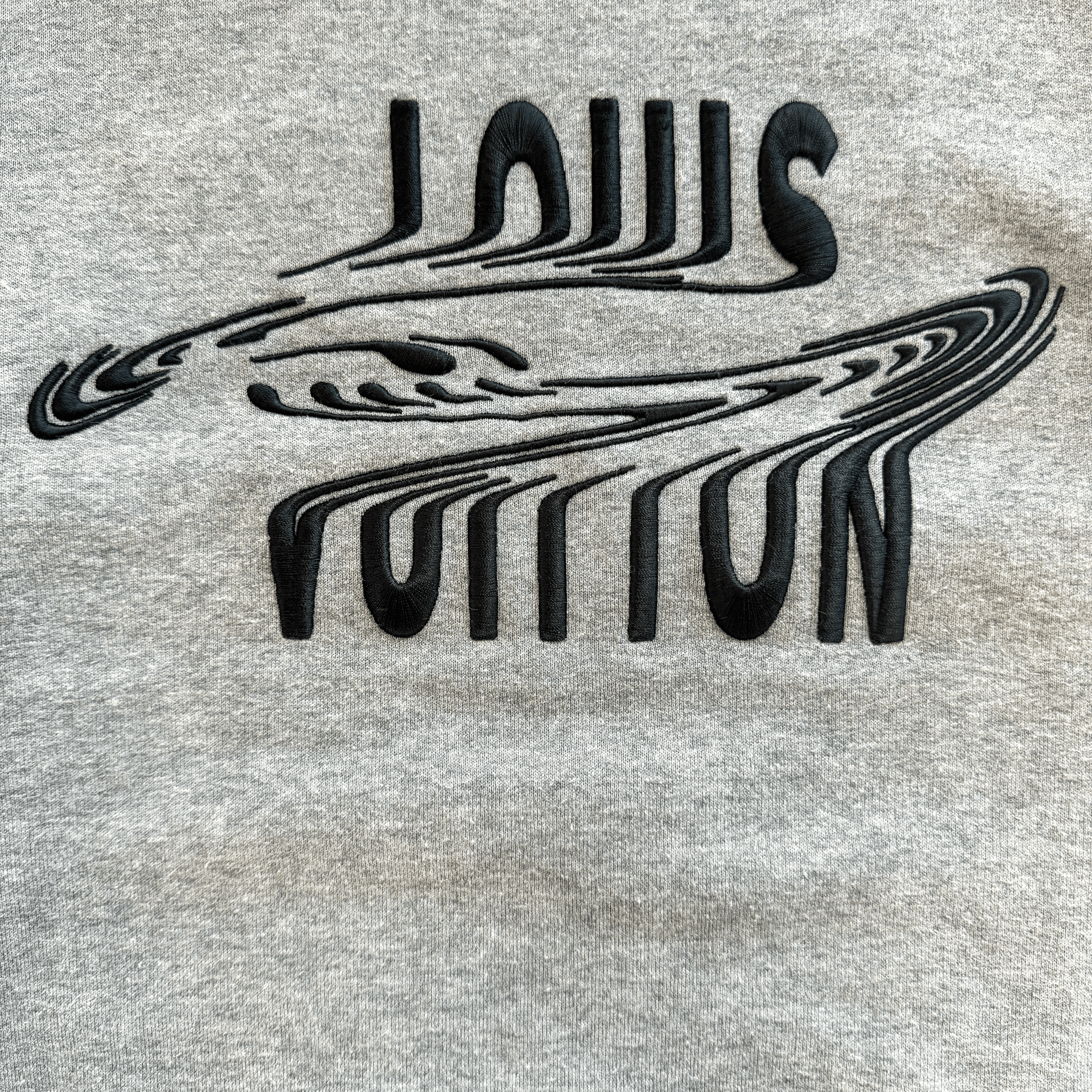 Louis Vuitton Grey Distorted Logo Sweater - Morely TrendsLouis Vuitton Type here:)